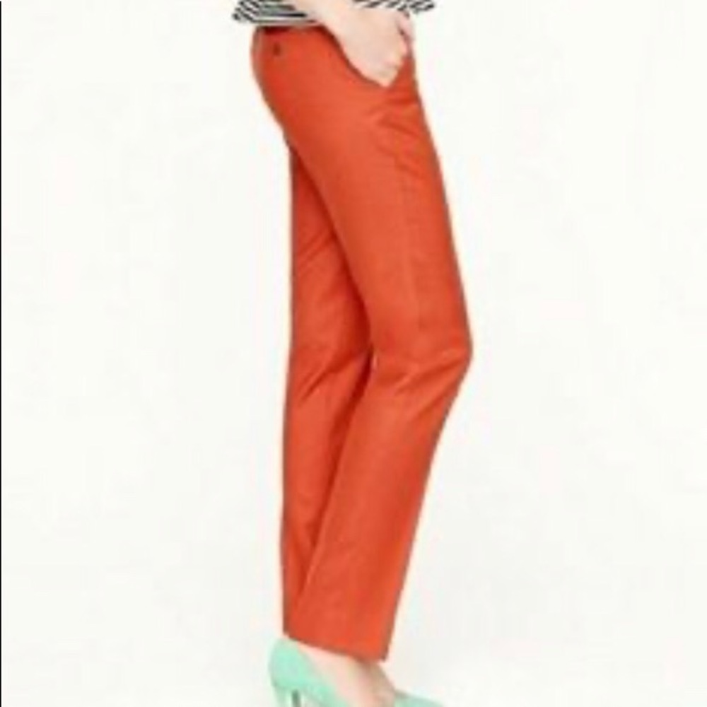 NWT Jcrew Stovepipe wool flannel trousers